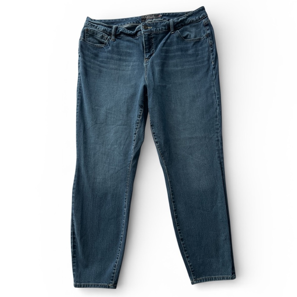 Torrid Premium Dark Blue Stretch Straight Leg Women's Jeans 18XT
